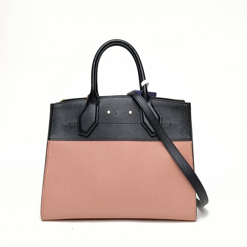 LOUIS VUITTON CitySteamer中號31拼色牛皮金扣2018