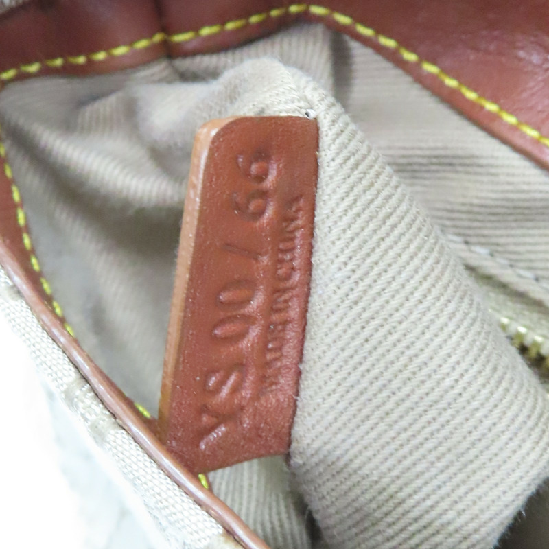 米白/棕色 帆布 牛皮 手提包【CELINE 賽琳】-8