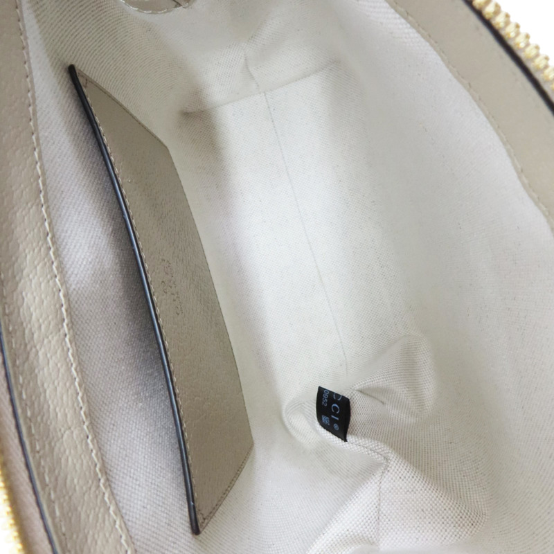 米色 PVC塗層帆布 Ophidia 小號手提包【GUCCI 古馳】 547551-4