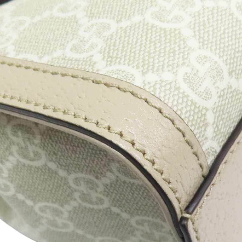 米色 PVC塗層帆布 Ophidia 小號手提包【GUCCI 古馳】 547551-9