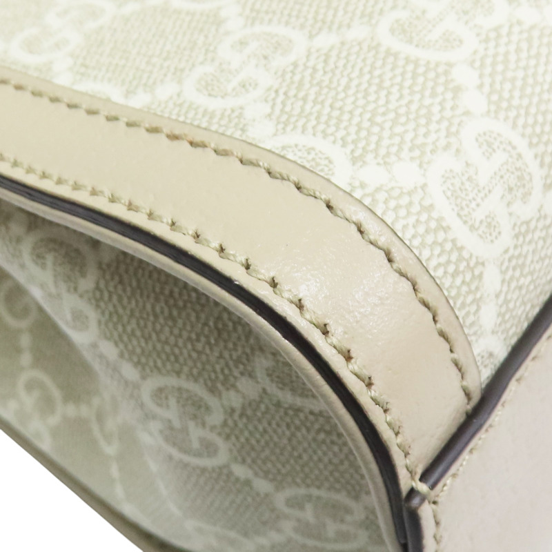 米色 PVC塗層帆布 Ophidia 小號手提包【GUCCI 古馳】 547551-11