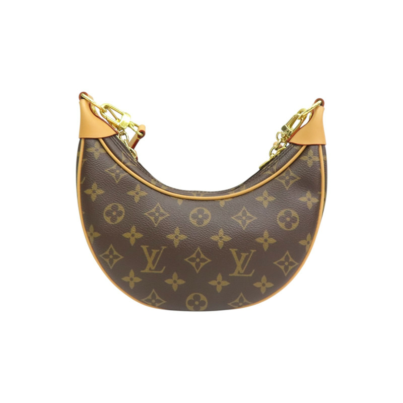 棕色 原花帆布 LOOP 肩背包 M81098【LOUIS VUITTON LV 路易威登】 M81098-1