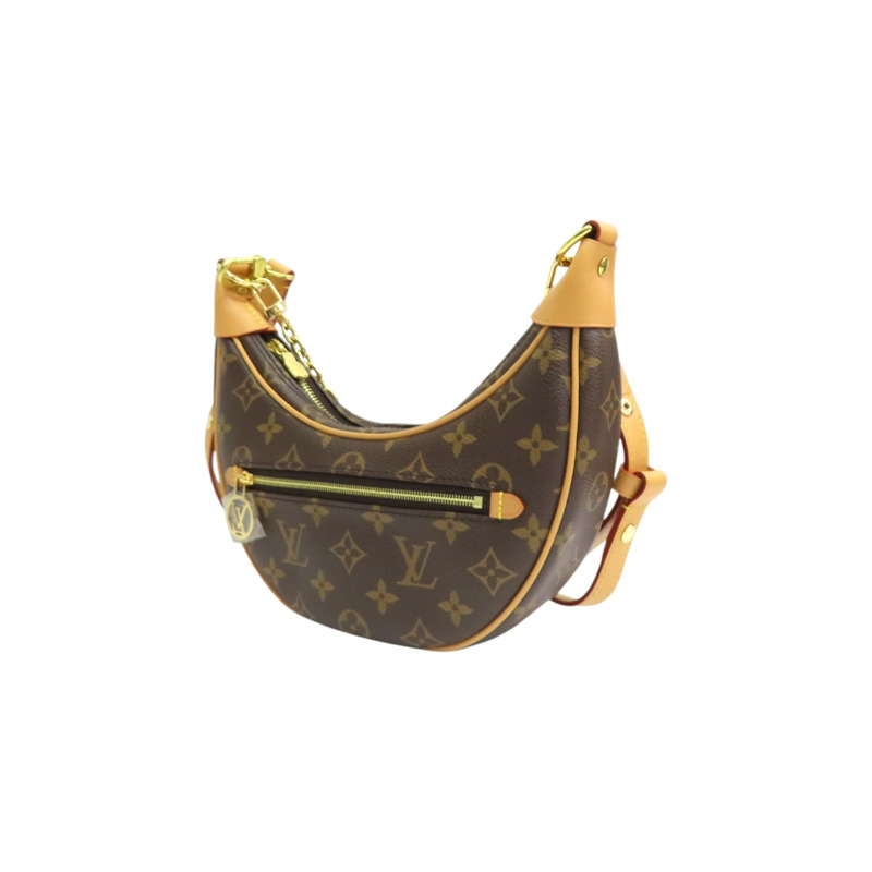 棕色 原花帆布 LOOP 肩背包 M81098【LOUIS VUITTON LV 路易威登】 M81098-2