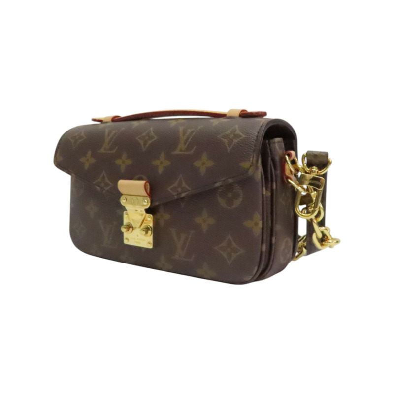 棕色 原花帆布 Pochette Metis East West 肩背包【LOUIS VUITTON LV 路易威登】 M46279-3