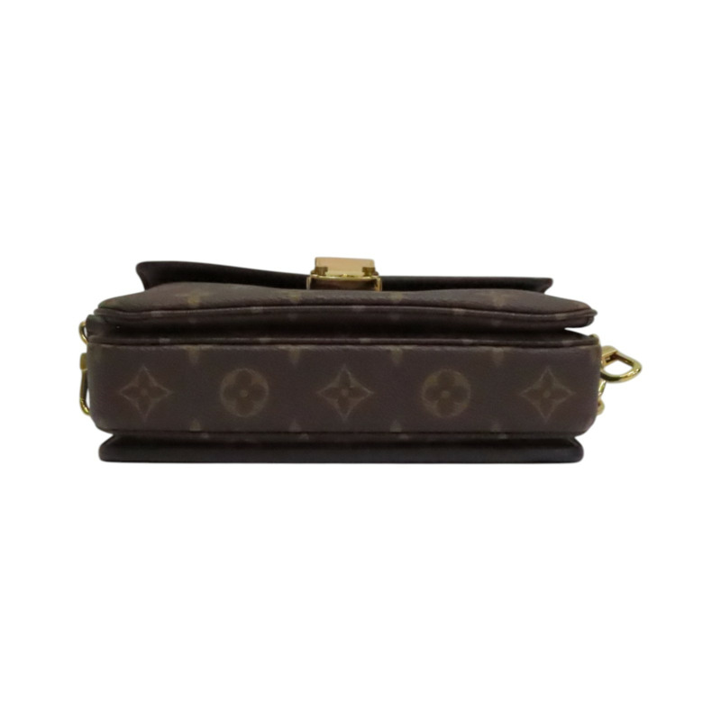 棕色 原花帆布 Pochette Metis East West 肩背包【LOUIS VUITTON LV 路易威登】 M46279-4