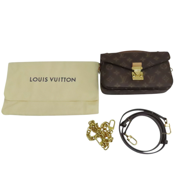 棕色 原花帆布 Pochette Metis East West 肩背包【LOUIS VUITTON LV 路易威登】 M46279-12