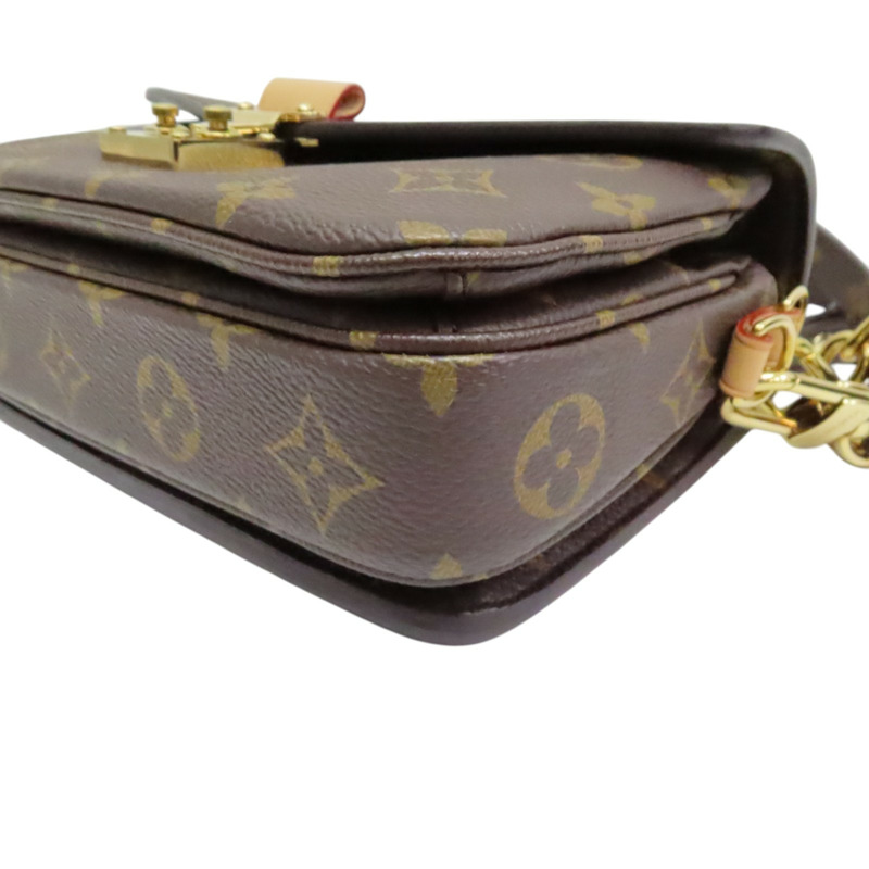 棕色 原花帆布 Pochette Metis East West 肩背包【LOUIS VUITTON LV 路易威登】 M46279-13