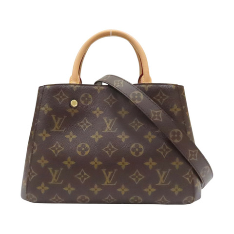 棕色 原花 帆布 Montaigne BB 两用包【LOUIS VUITTON LV 路易威登】 M41055