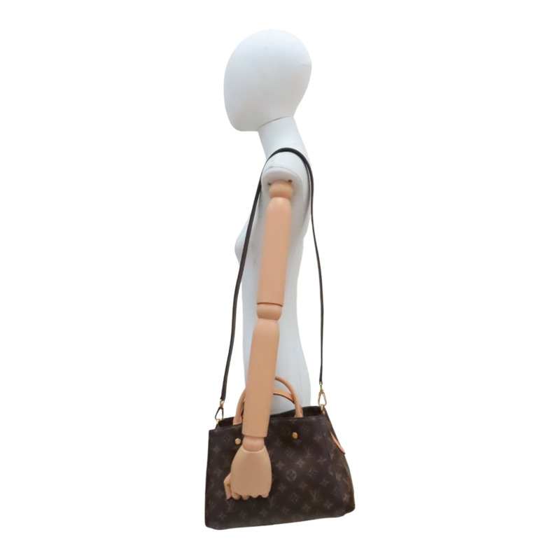 棕色 原花 帆布 Montaigne BB 两用包【LOUIS VUITTON LV 路易威登】 M41055-8