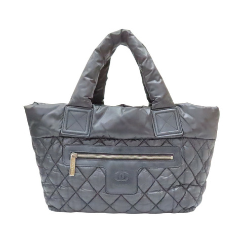 黑色尼龍 Coco 空氣包 手提包 無卡【CHANEL 香奈兒】 A48610