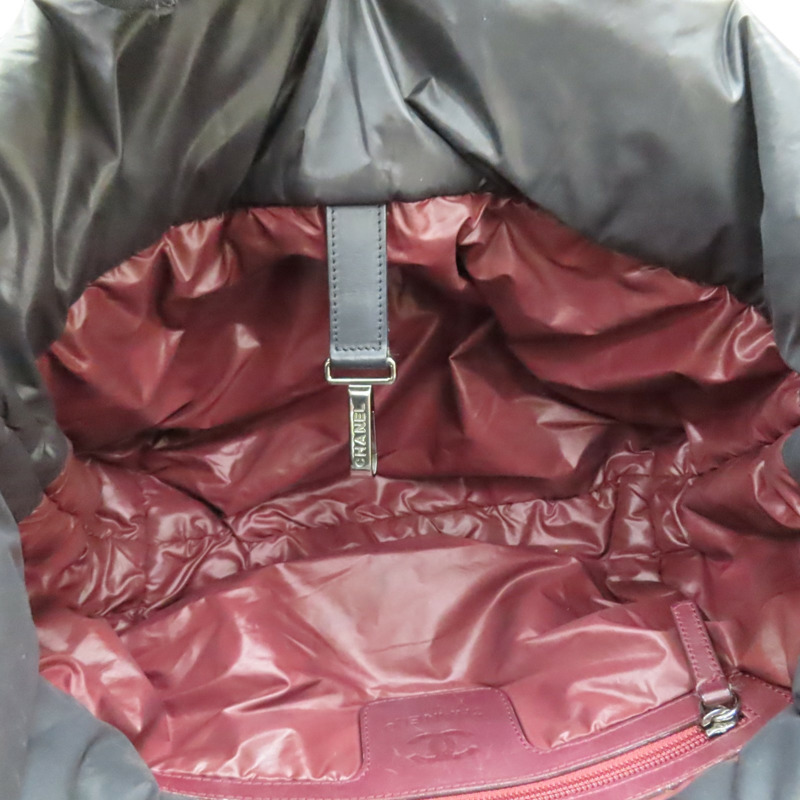 黑色尼龍 Coco 空氣包 手提包 無卡【CHANEL 香奈兒】 A48610-5