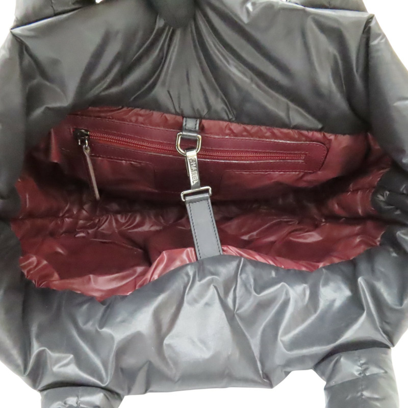 黑色尼龍 Coco 空氣包 手提包 無卡【CHANEL 香奈兒】 A48610-6