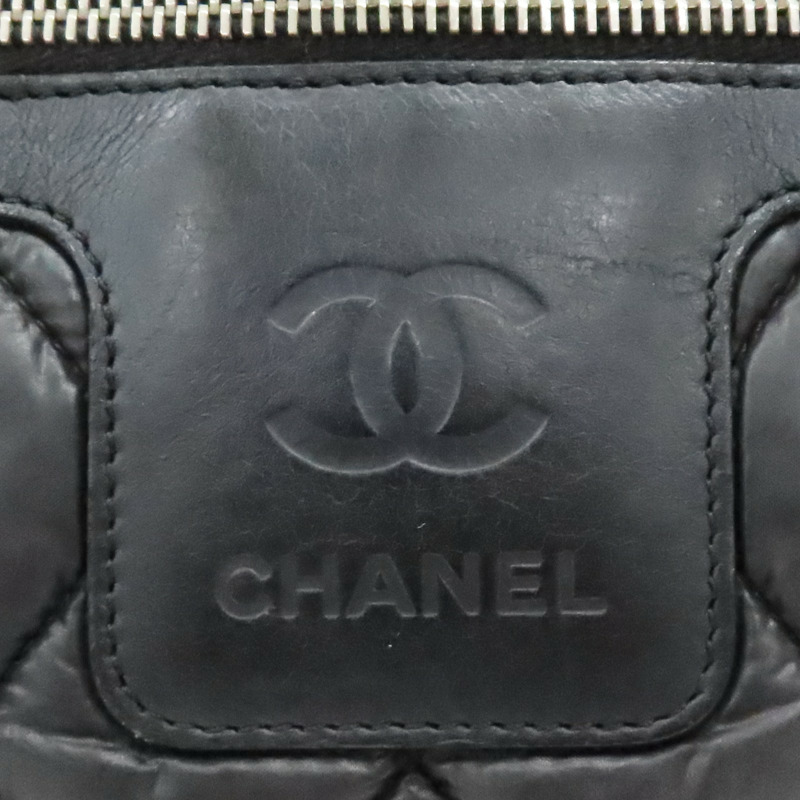 黑色尼龍 Coco 空氣包 手提包 無卡【CHANEL 香奈兒】 A48610-7