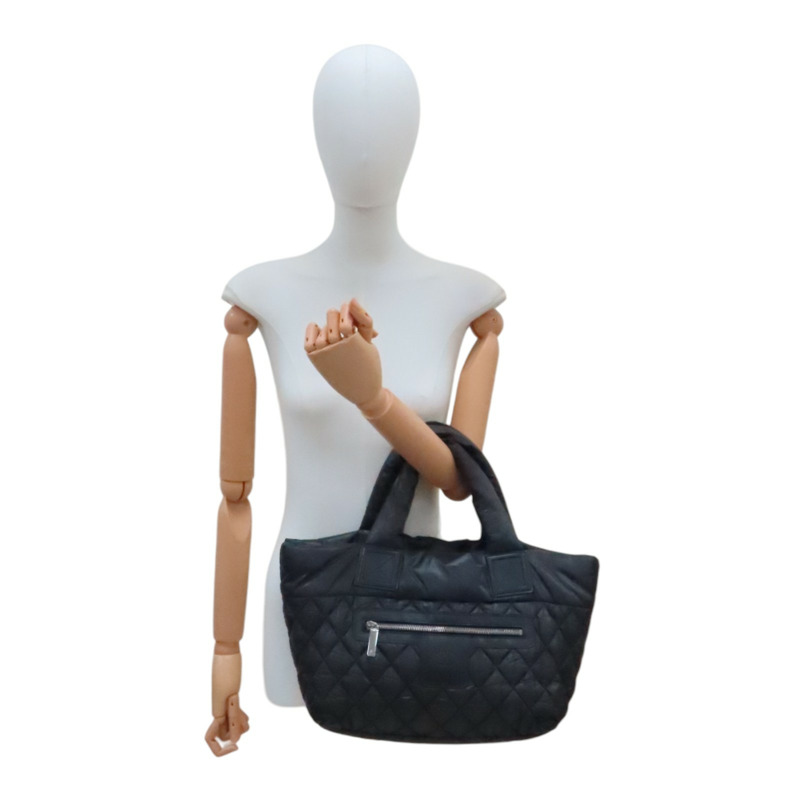 黑色尼龍 Coco 空氣包 手提包 無卡【CHANEL 香奈兒】 A48610-10