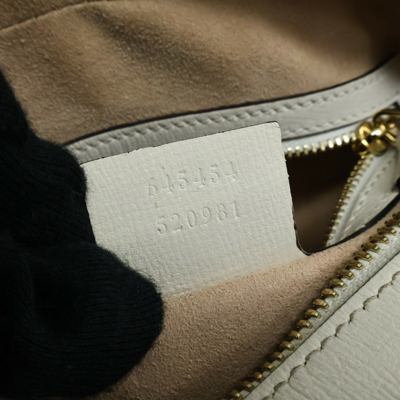 白色 Horsebit 1955 肩背包【GUCCI 古馳】 645454-9