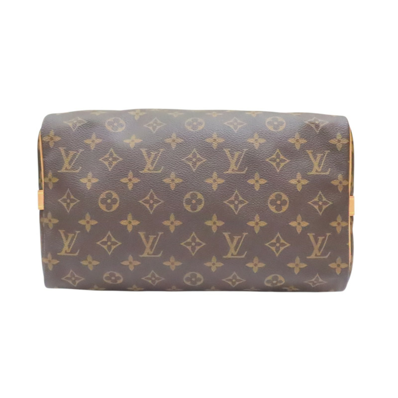 棕色 原花帆布 Speedy Bandouliere 30 兩用包【LOUIS VUITTON LV 路易威登】 M46980-3