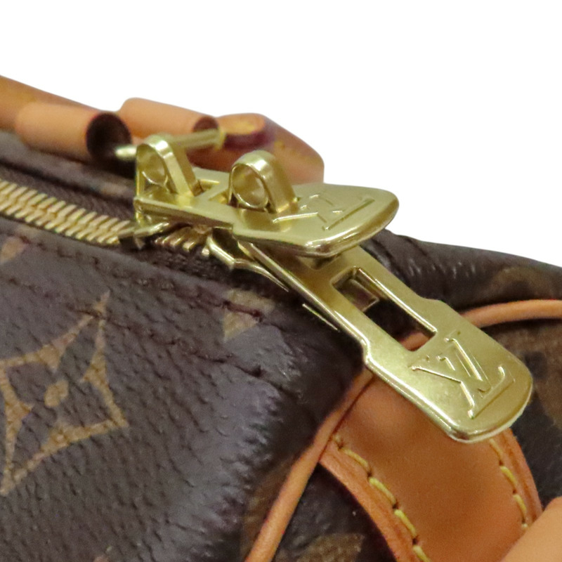 棕色 原花帆布 Speedy Bandouliere 30 兩用包【LOUIS VUITTON LV 路易威登】 M46980-13