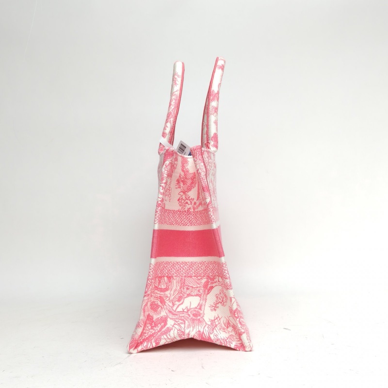 DIOR BookTote中號36粉色帆布2024-1