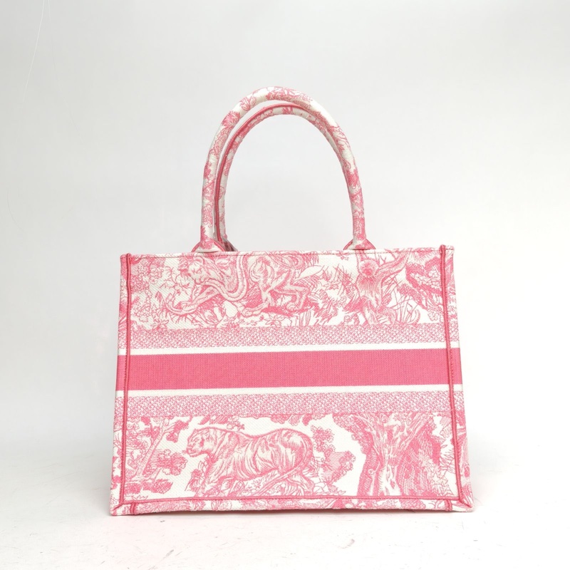 DIOR BookTote中號36粉色帆布2024-2