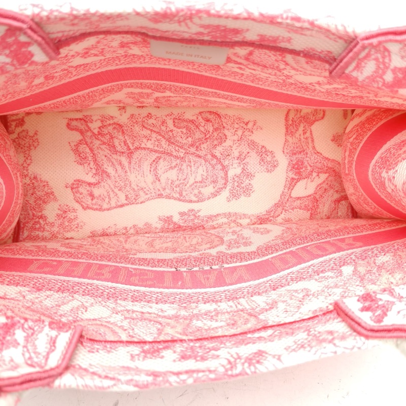 DIOR BookTote中號36粉色帆布2024-4