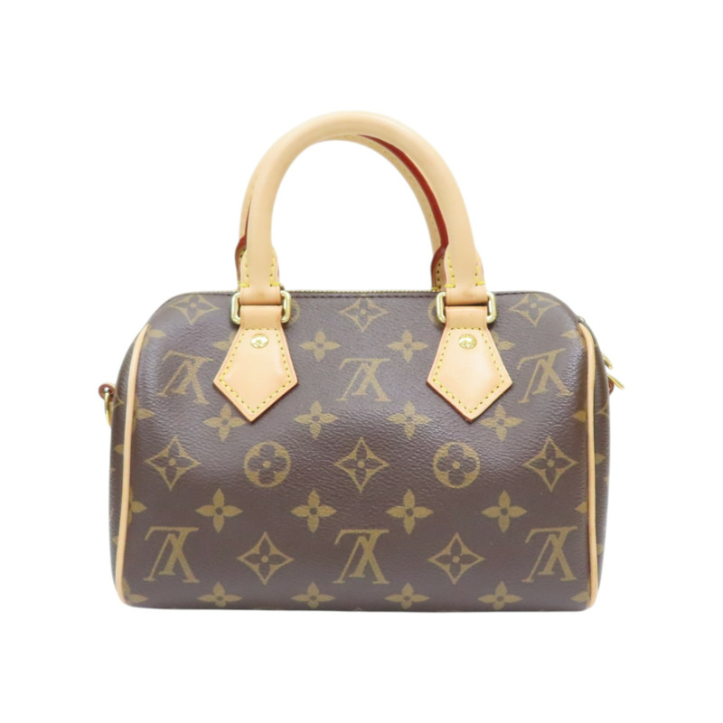 棕色 原花 PVC塗層帆布 Speedy Bandouliere 20 肩背包【LOUIS VUITTON LV 路易威登】 M45948-1