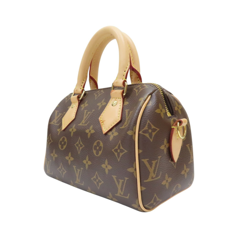 棕色 原花 PVC塗層帆布 Speedy Bandouliere 20 肩背包【LOUIS VUITTON LV 路易威登】 M45948-2