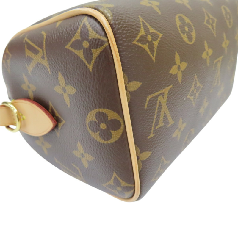 棕色 原花 PVC塗層帆布 Speedy Bandouliere 20 肩背包【LOUIS VUITTON LV 路易威登】 M45948-10