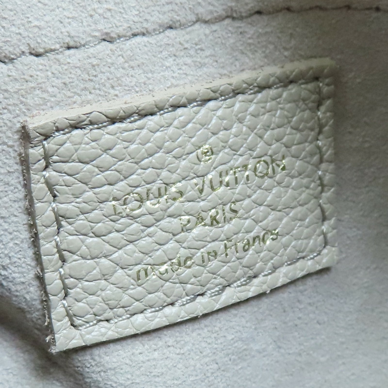 灰色 奶油色 原花 牛皮 壓紋 Papillon BB 兩用包【LOUIS VUITTON LV 路易威登】 M46031-9