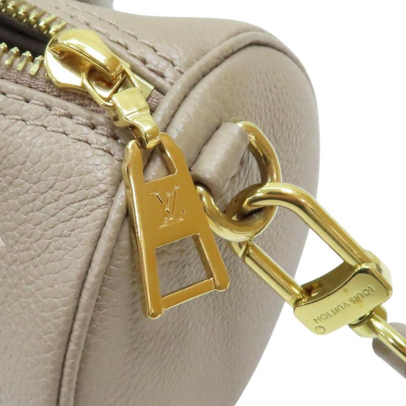 灰色 奶油色 原花 牛皮 壓紋 Papillon BB 兩用包【LOUIS VUITTON LV 路易威登】 M46031-15