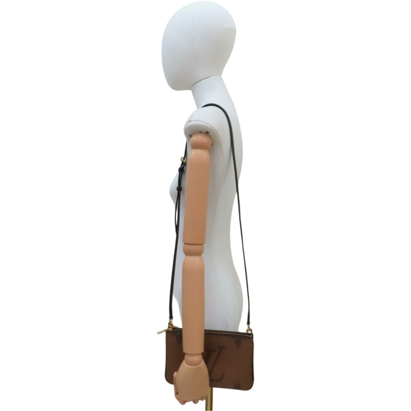 雙棕色 原花 PVC塗層帆布 肩背包【LOUIS VUITTON LV 路易威登】 M69203-7