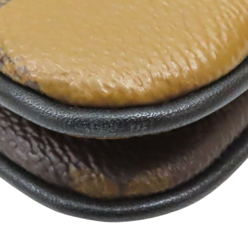 雙棕色 原花 PVC塗層帆布 肩背包【LOUIS VUITTON LV 路易威登】 M69203-9