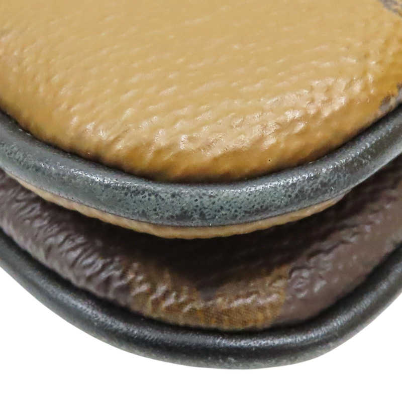 雙棕色 原花 PVC塗層帆布 肩背包【LOUIS VUITTON LV 路易威登】 M69203-10