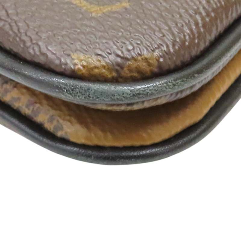 雙棕色 原花 PVC塗層帆布 肩背包【LOUIS VUITTON LV 路易威登】 M69203-11