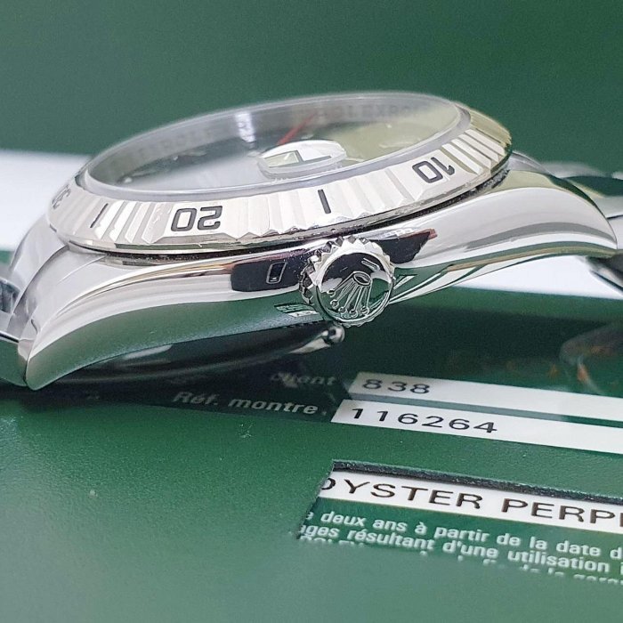 【大眾名錶】ROLEX 勞力士 116264 Datejust 黑面紅針 爬山虎 2009/08 紅字 大眾名錶B819-6