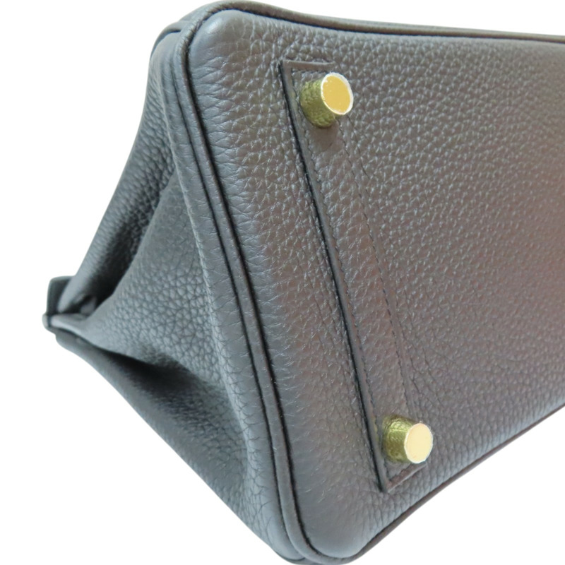 黑色 togo牛皮 Birkin 25 柏金包 手提包 U刻 金扣【HERMES 愛馬仕】-11