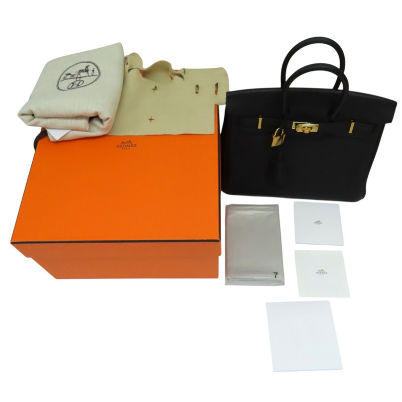 黑色 togo牛皮 Birkin 25 柏金包 手提包 U刻 金扣【HERMES 愛馬仕】-14