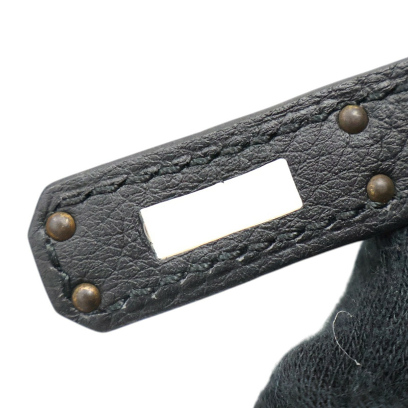 黑色 togo牛皮 Birkin 25 柏金包 手提包 U刻 金扣【HERMES 愛馬仕】-16