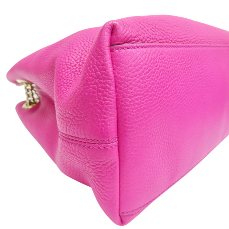 桃紅色 牛皮 流蘇 SOHO 肩背包【GUCCI 古馳】 308982-11