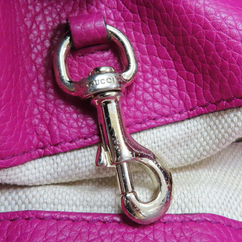 桃紅色 牛皮 流蘇 SOHO 肩背包【GUCCI 古馳】 308982-13