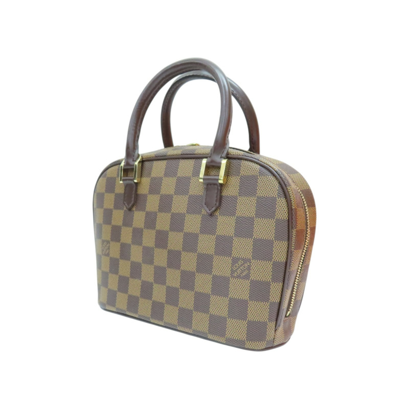 棕色 棋盤格 PVC塗層帆布 Sarria Mini 手提包【LOUIS VUITTON LV 路易威登】 N51286-2