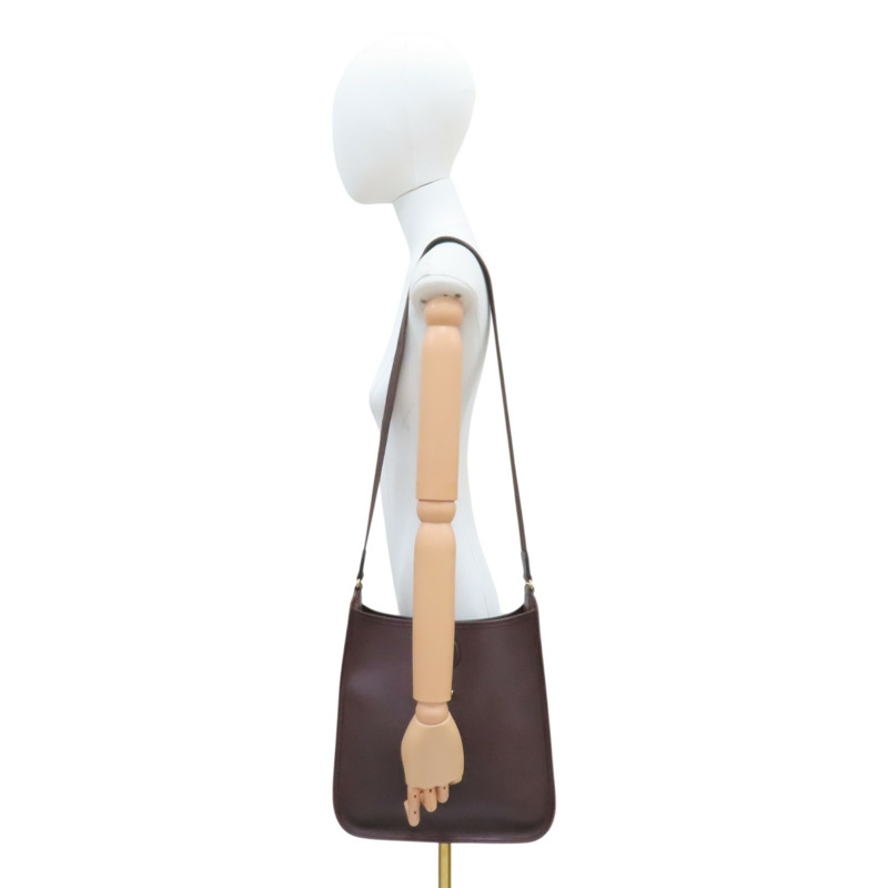 棕色 Courchevel牛皮 Vespa PM 肩背包 口H刻 金釦【HERMES 愛馬仕】-8