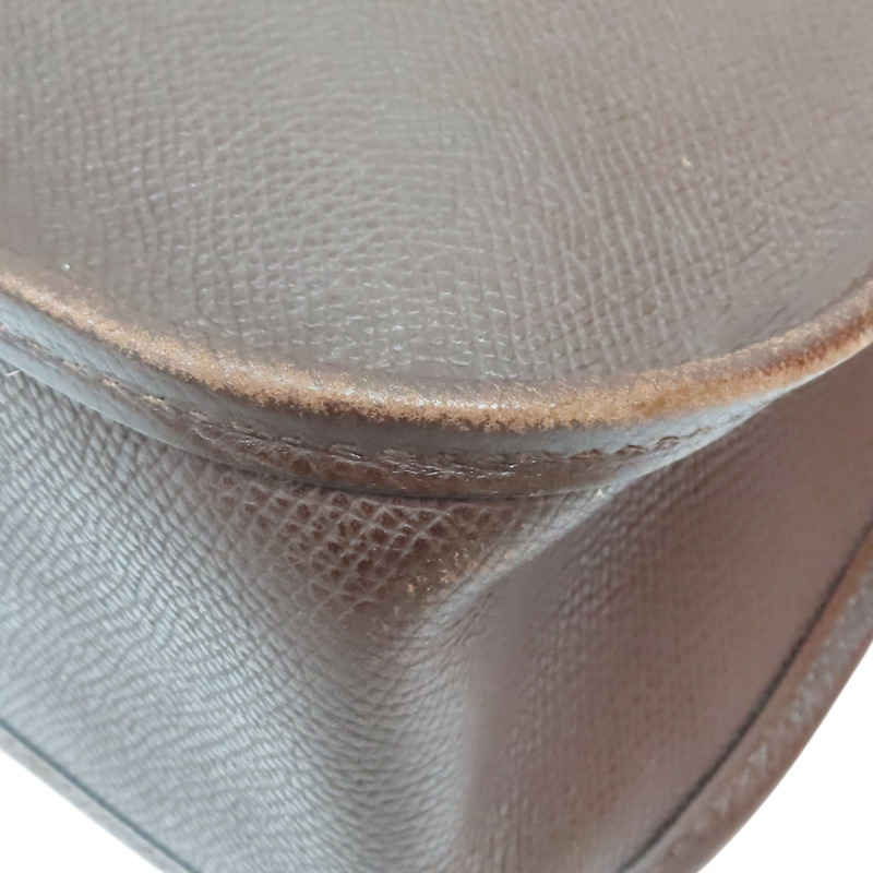 棕色 Courchevel牛皮 Vespa PM 肩背包 口H刻 金釦【HERMES 愛馬仕】-10