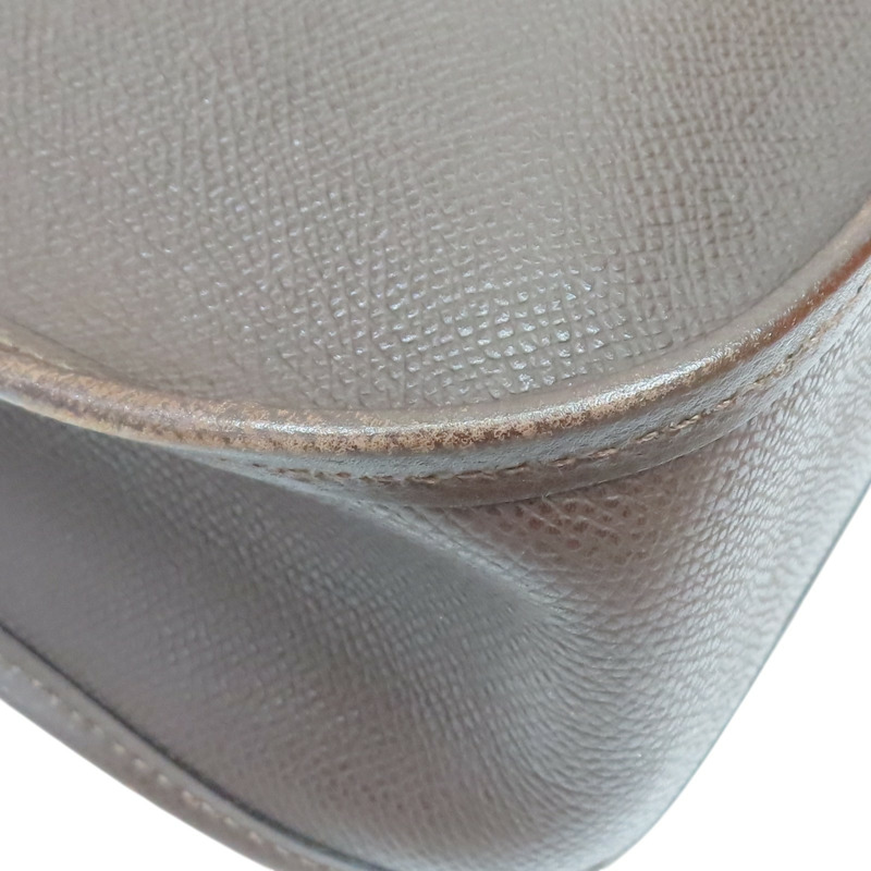 棕色 Courchevel牛皮 Vespa PM 肩背包 口H刻 金釦【HERMES 愛馬仕】-11