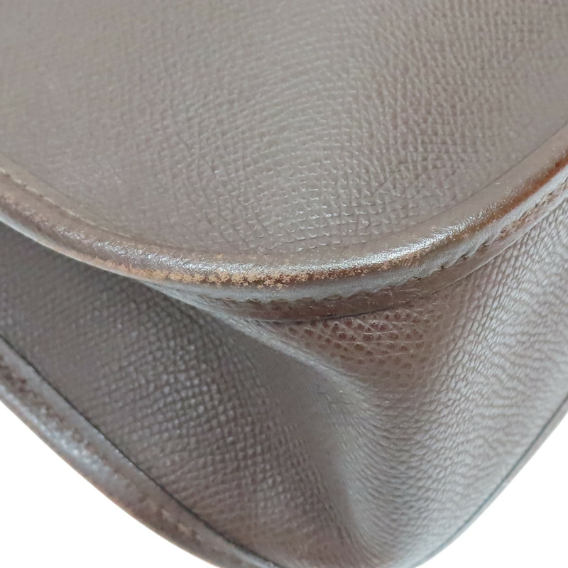 棕色 Courchevel牛皮 Vespa PM 肩背包 口H刻 金釦【HERMES 愛馬仕】-13