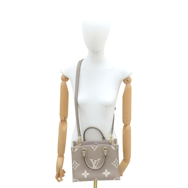 斑鳩灰色 牛皮 OnTheGo PM 兩用包【LOUIS VUITTON LV 路易威登】 M45779-9