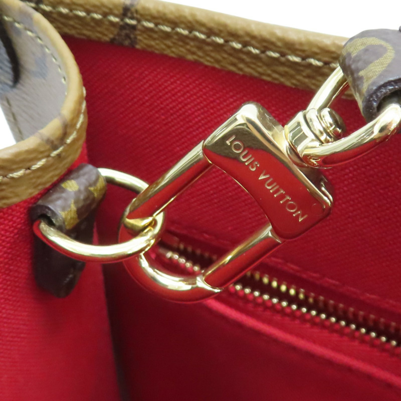 棕色 原花 PVC塗層帆布 On The Go PM 兩用包【LOUIS VUITTON LV 路易威登】 M46373-7