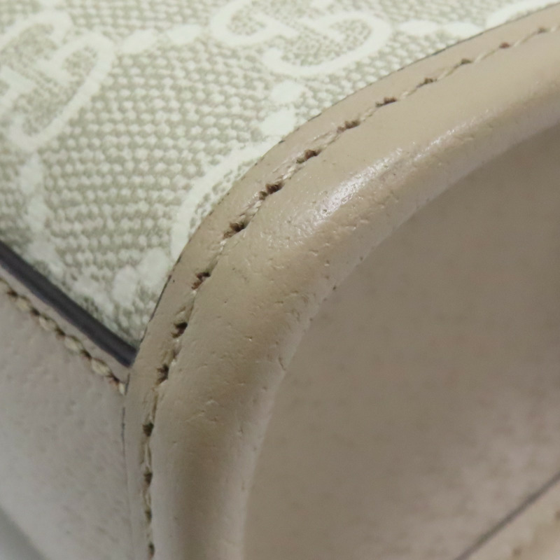 米白色 GG Supreme 帆布 肩背包【GUCCI 古馳】 671623-11