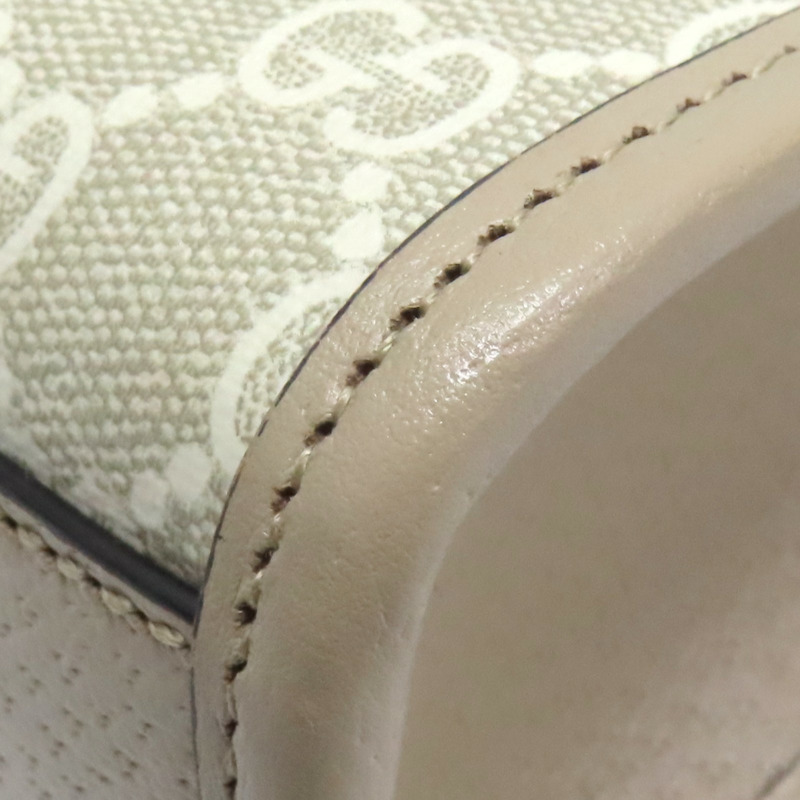 米白色 GG Supreme 帆布 肩背包【GUCCI 古馳】 671623-13