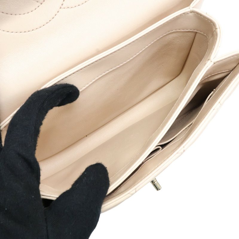 粉膚色 羊皮 Trendy 25口蓋包 鍊帶肩背包 淡金釦【CHANEL 香奈兒】 A92236-4