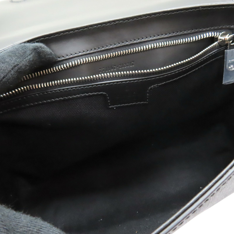 黑色 帆布 GG Supreme 肩背包【GUCCI 古馳】 771167-4